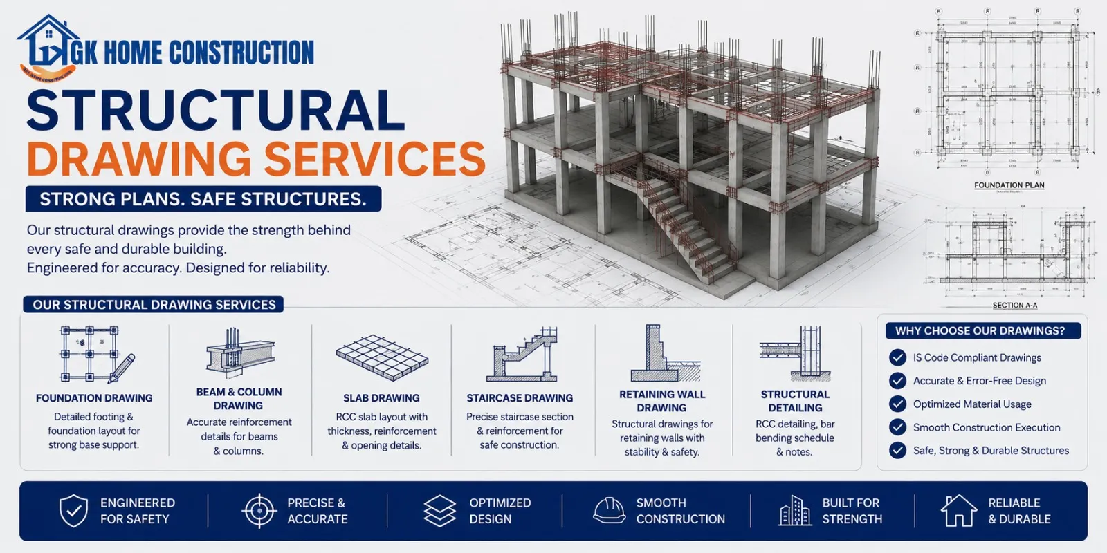 Structure Design services in GK Home Construction